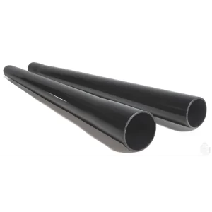 Two Extension Plastic Tubes, 50 cm Length Each, Compatible With 32 MM, Black