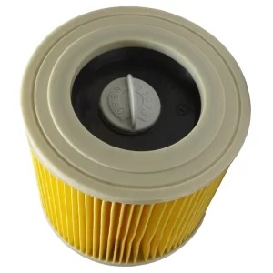 Cartridge Filter, Locking Knob Included, Compatible with Karcher Vacuum Cleaner WD3, MV3, WD 3.200 and A 2504