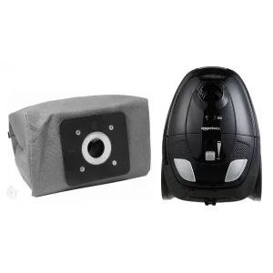 Vacuum Cleaner Dust Bag, Compatible with Amazon Basic, 1.5 L Black Vacuum Cleaner, Washable and Reusable, Imported