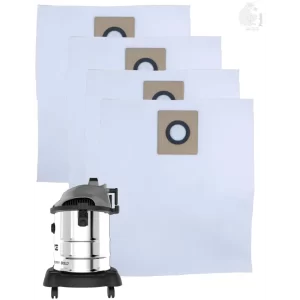 Set of 4 Dust Bags Compatible with Euroclean Bold, Tear Resistant, 3-Ply Dust Bags Provides an Advanced Filtration on Micro-Level Compared to 2 Ply Paper Filters