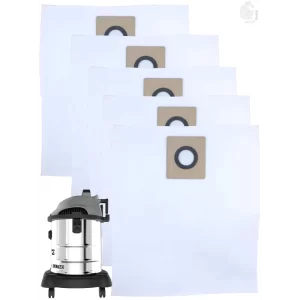 Set of 5 Dust Bags Compatible with Euroclean Ultimo, Tear Resistant, 3-Ply Dust Bags Provides an Advanced Filtration on Micro-Level Compared to 2 Ply Paper Filters