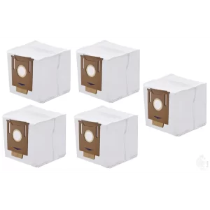5 Replacement Dust Bags for Auto Empty Station Compatible with Ecovacs Deebot N8 / N8 Pro / T8 N10 / N10 Plus Series Robot Vacuum Cleaners