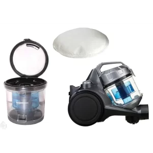 2 Replacement Filter Compatible with AmazonBasic Cylinder Bagless Vacuum Cleaner