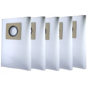 Replacement Filter for KARCHER WD1, Set of 5 Dust Bags, Tear Resistant, 3-Layer Dust Bags Provides an Advanced Filtration on Micro-Level Compared to 2 Ply Paper Filters