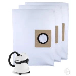 Dust Bags Compatible with Karchre WD 2, Tear Resistant, 3-Layer Dust Bags Provides an Advanced Filtration on Micro-Level Compared to 2 Ply Paper Filters