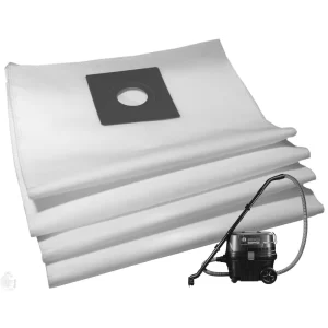 Set of 4 Dust Bags Compatible with Bosh Gas 12-25, Tear Resistant, 3-Ply Dust Bags Provides an Advanced Filtration on Micro-Level Compared to 2 Ply Paper Filters