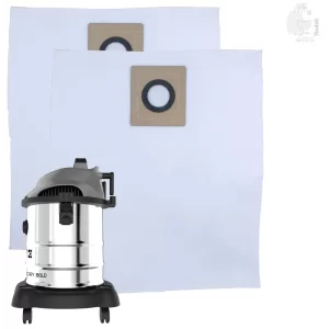 Set of 2 Dust Bags Compatible with Euroclean Bold, Tear Resistant, 3-Ply Dust Bags Provides an Advanced Filtration on Micro-Level Compared to 2 Ply Paper Filters
