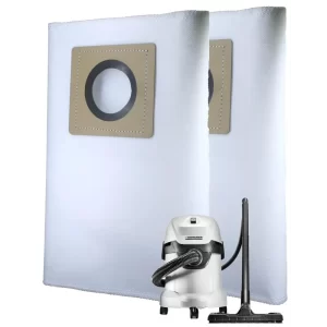 Dust Bags Compatible with Karcher WD3, Tear Resistant, 3-Ply Dust Bags Provides an Advanced Filtration on Micro-Level Compared to 2 Ply Paper Filters