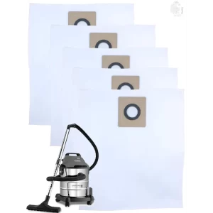 Set of 5 Dust Bags Compatible with Euroclean Pro, Tear Resistant, 3-Ply Dust Bags Provides an Advanced Filtration on Micro-Level Compared to 2 Ply Paper Filters