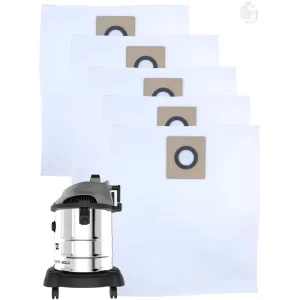 Set of 5 Dust Bags Compatible with Euroclean Bold, Tear Resistant, 3-Ply Dust Bags Provides an Advanced Filtration on Micro-Level Compared to 2 Ply Paper Filters