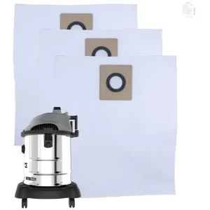 Set of 3 Dust Bags Compatible with Euroclean Bold, Tear Resistant, 3-Ply Dust Bags Provides an Advanced Filtration on Micro-Level Compared to 2 Ply Paper Filters
