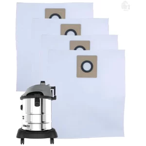 Set of 4 Dust Bags Compatible with Euroclean Ultimo, Tear Resistant, 3-Ply Dust Bags Provides an Advanced Filtration on Micro-Level Compared to 2 Ply Paper Filters
