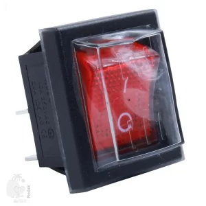 On/Off Rocker Switch 16 A / 125/250 VAC with Waterproof Cover 4 pin, Imported / Purchased from Zhejiang Zhenan China and maybe other manufacturrs from China