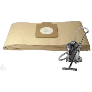 5 Premium Replacement Paper Dust Bags, Compatible with Bosch Advanced Vac 20 L, Made Of Double Ply Filter, Tear Resistance. Imported