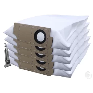 Set of 5 Fleece Filters Compatible with Charnock BT 450, Tear Resistant, 3-Layer Dust Bags Provides an Advanced Filtration on Micro-Level Compared to 2 Ply Paper Filters
