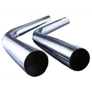 2 Curved Chromed Metal Tube for Vacuum Cleaners with inside diameter of 35 mm for 40 mm accessories