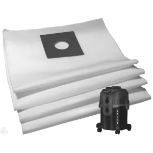 Set of 4 Dust Bags Compatible with Euroclean Xpert, Tear Resistant, 3-Ply Dust Bags Provides an Advanced Filtration on Micro-Level Compared to 2 Ply Paper Filters