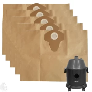 Paper Dust Bags Set of 5 - Compatible with American Micronic 15 L
