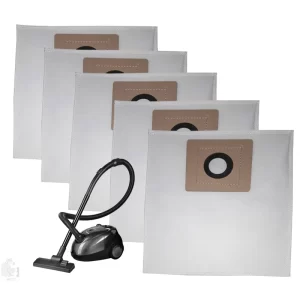 Inalsa Spruce 1200 Watt Compatible Set of 5 Dust Bags, Tear Resistant, 3-Ply Dust Bags Provides an Advanced Filtration on Micro-Level Compared to 2 Ply Paper Filters