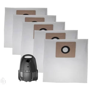 American Micronic Ami-Vcc-2200Wdx Compatible Set of 5 Dust Bags, Tear Resistant, 3-Ply Dust Bags Provides an Advanced Filtration on Micro-Level Compared to 2 Ply Paper Filters