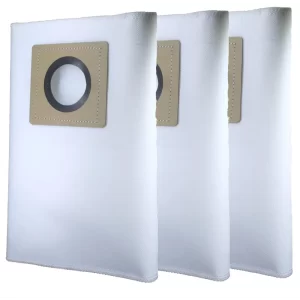 Replacement Filter for KARCHER WD1, Set of 3 Dust Bags, Tear Resistant, 3-Ply Dust Bags Provides an Advanced Filtration on Micro-Level Compared to 2 Ply Paper Filters