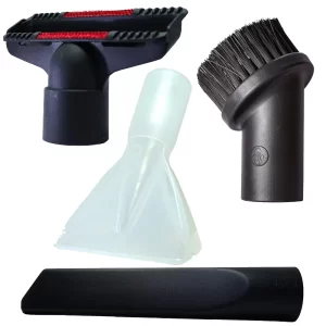 35 mm Combo Accessory Includes 1 Round Furniture Brush,1 Upholstery Nozzle, 1 Crevice Tool and 1 Transparent Washing Nozzle Designed and Manufactured in Italy