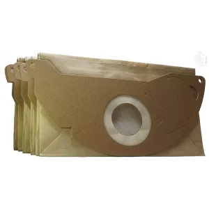 5 Paper Dust Bags compatible with Karcher WD2 MV2 Made Of Double Ply Filter, Tear Resistant, Imported