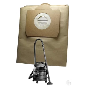 5 Paper Dust Bags Compatible with Bosh Gas 11-21 Made of Double Ply Filter, Tear Resistance. Imported
