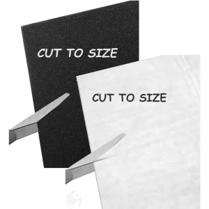 1 Foam Filter and 1 Universal Microfilter, Cut to Size for All Vacuum Cleaners Having Provision of Inlet and Outlet Filter